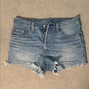 Levi's Light Blue Jean Shorts